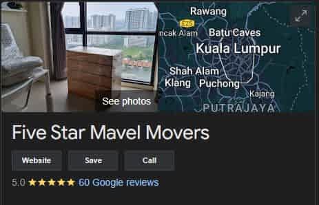 Mavel Movers Google Ratings